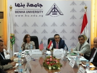 رئيس جامعة بنها يبحث سبل التعاون مع المعهد الدولي للتعليم «IIE» الأمريكي