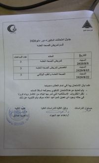 جدول امتحانات دكتوراه قسم تمريض الصحة العامة دور مايو 2020