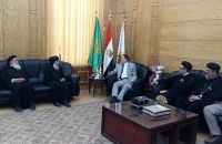 رئيس جامعة بنها يستقبل وفدا من الكنيسة الأرثوذكسية للتهنئة بعيد الفطر