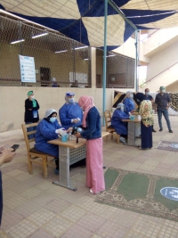 متابعة سير الإمتحانات وتوفير السلامه للطلاب