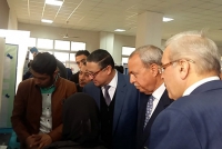 محافظ القليوبية ورئيس جامعة بنها يفتتحان معرض العلوم والهندسة 2020