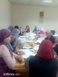 مناقشة سمينار لطلاب الدراسات العليا المسجلين لدرجة الماجستير والدكتوراه بقسم تمريض صحة المجتمع