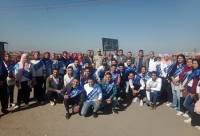 طلاب جامعة بنها يزورون المفرخ السمكى بالعباسة