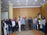 «السعيد» و«المغربى» يلتقيان بوفد جامعة بنها الطلابى المتجه إلى الصين