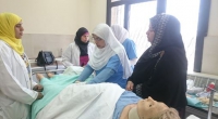الاختبار العملي النهائى  لطلاب الفرقة الثالثة (توزيع طلاب مستشفى بنها التعليمى ) لقسم تمريض صحه المرأة والتوليد