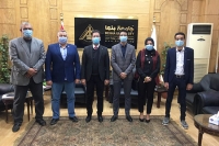 اتحاد طلاب جامعة بنها يقدم التهنئة للقائم بأعمال رئيس الجامعة