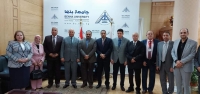 رئيس جامعة بنها يستقبل أعضاء لجنة قطاع الآداب بالمجلس الاعلي للجامعات