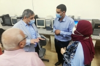 «المغربي» يتفقد معامل التنسيق الإلكتروني بجامعة بنها