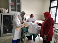 عقد الامتحان العملى النهائى قسم تمريض النسا