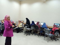 فاعليات ورشة عمل عن الامتحان الالكتروني