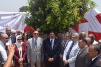 فى إطار توجيهات رئيس الجمهورية: محافظ القليوبية ورئيس جامعة بنها يدشنان مشروع تطوير قرية كفر فرسيس