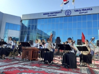 وسط حضور كبير : حفل موسيقي مصري صيني بفرع جامعة بنها بالعبور